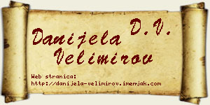 Danijela Velimirov vizit kartica